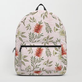 Bottlebrush & Gum Blossom - Pink 2 Backpack