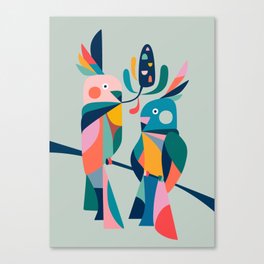 Cockatoo Love Canvas Print