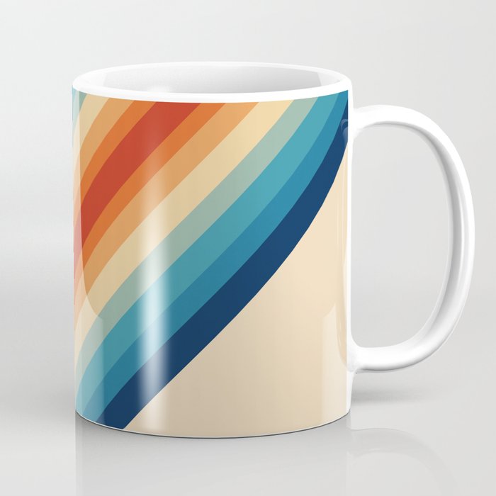 Double rainbow retro palette 70S Coffee Mug