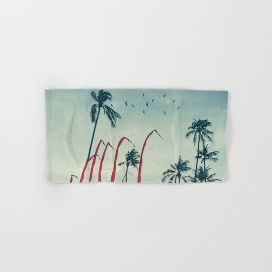 Coconut - Palms and Flags Hand & Bath Towel
