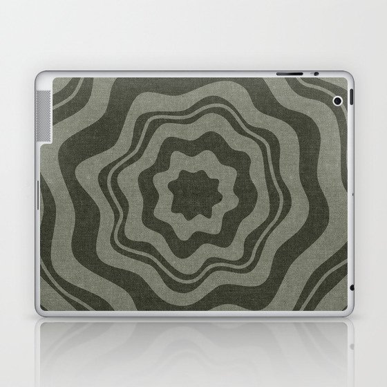 boho floral - olive Laptop & iPad Skin