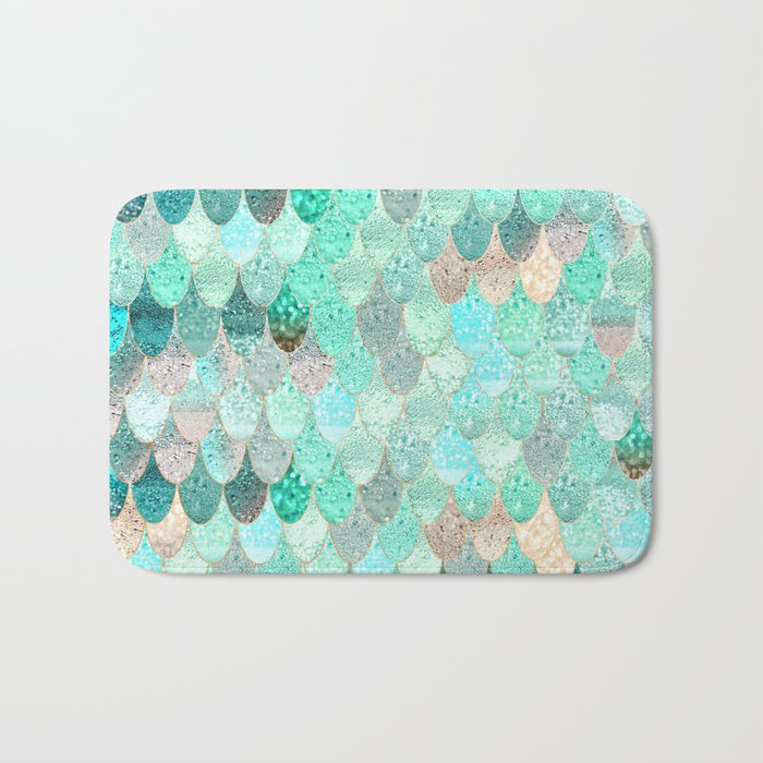 Summer Mermaid Bath Mat By Monikastrigel Society6