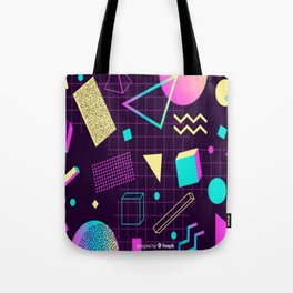 80's shapes Tote Bag