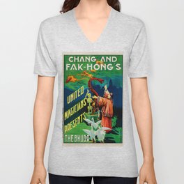 Vintage Fak Hong magic poster V Neck T Shirt