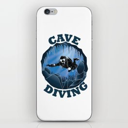 Cave Diving - Underwater Scuba Diver iPhone Skin