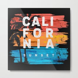 California Sunset Metal Print