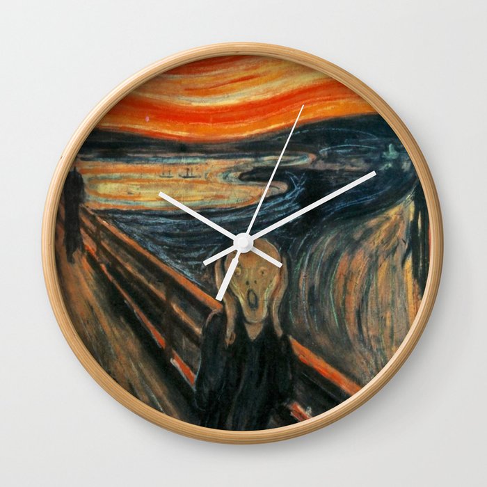 The Scream by Edvard Munch Wall Clock