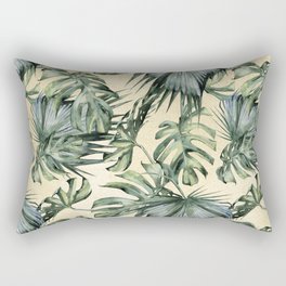 Palm Leaves Classic Linen Rectangular Pillow