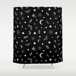 goth occult pattern Shower Curtain
