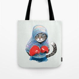 Boxing Cat Tote Bag