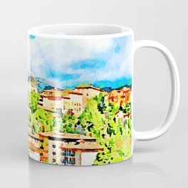 L'Aquila: landscape with buildings Coffee Mug