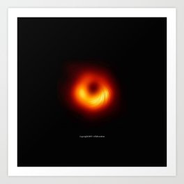 black hole : the first picture 3 Art Print