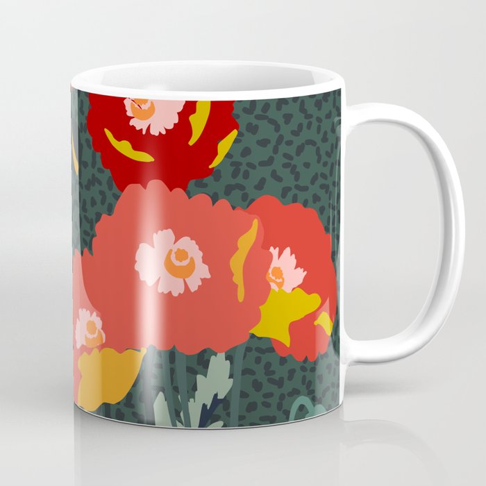 Pop Art Poppies meadow Coffee Mug