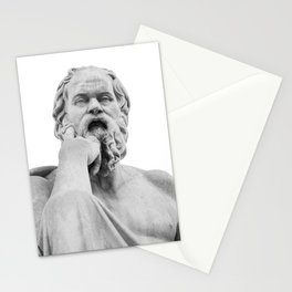 Socrates Marble Statue #1 #wall #art #society6 Stationery Card