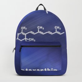 Astaxanthin keto-carotenoid, Structural chemical formula Backpack