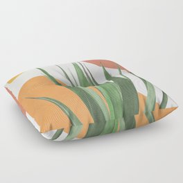 Abstract Agave Plant Floor Pillow