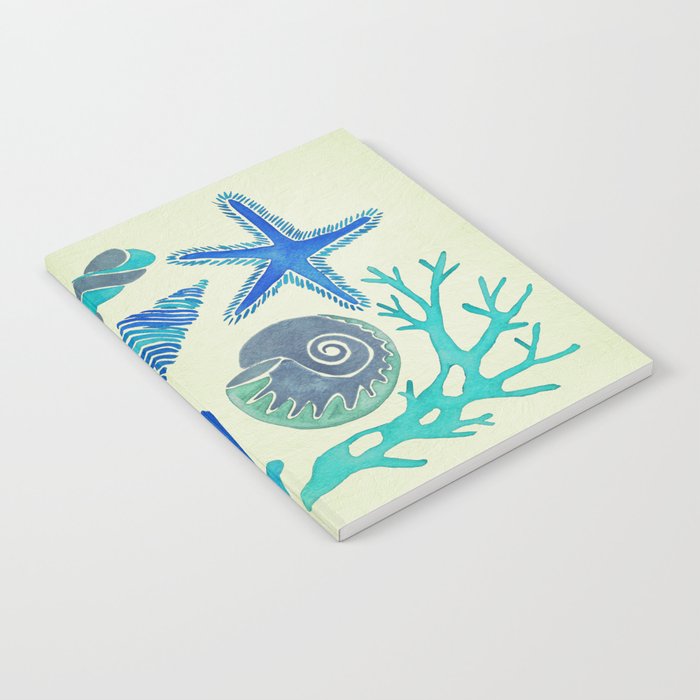 Blue Seashells Notebook
