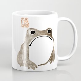 Unimpressed Frog Meika Gafu by Matsumoto Hoji 1814 - Frog Coffee Mug
