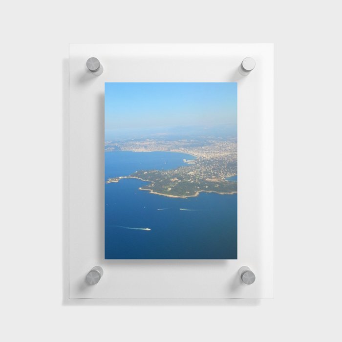 COTE D'AZUR FROM AIR Floating Acrylic Print