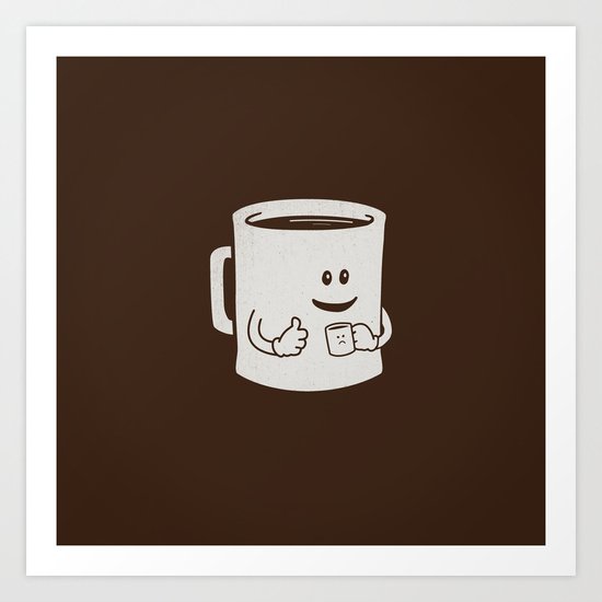 Mugged. Art Print