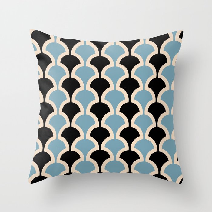 Black and blue discount pillows