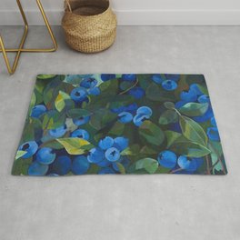 A Blueberry View Area & Throw Rug