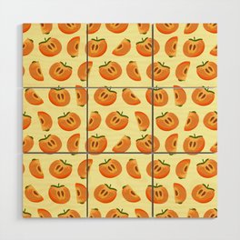 Peaches All Over Wood Wall Art