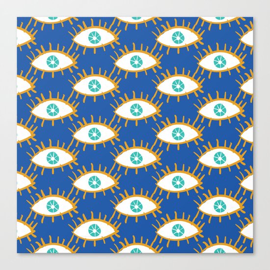 Eyes don't lie Canvas Print