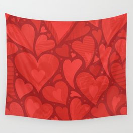 Hearts - Textured Wall Tapestry