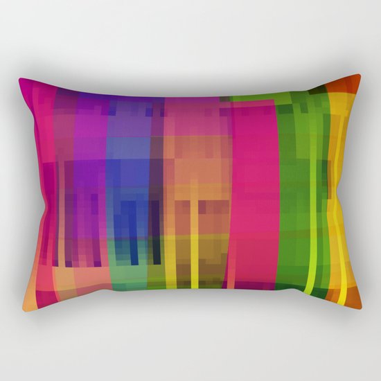 pushin' color Rectangular Pillow