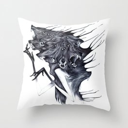 A Forest's Darkness Throw Pillow