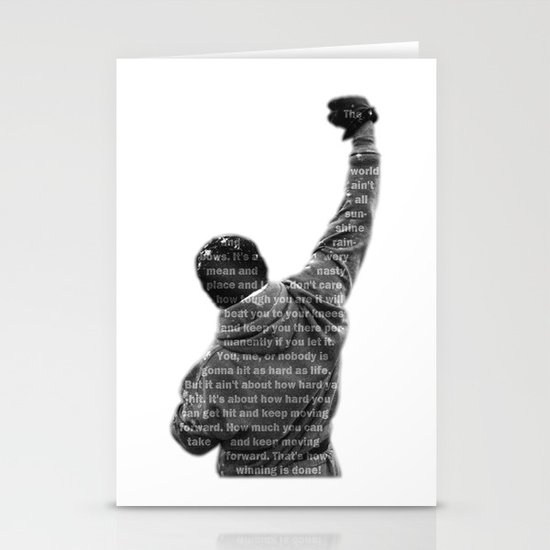How Hard You Get Hit - Rocky Balboa Stationery Cards