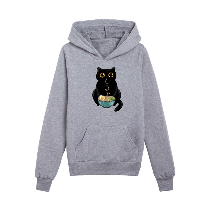 Ramen Cat Kids Pullover Hoodie