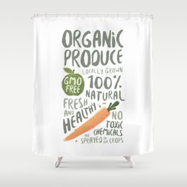 Organic Produce Shower Curtain