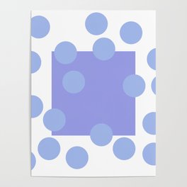 Periwinkle Abstract (1/3) Poster