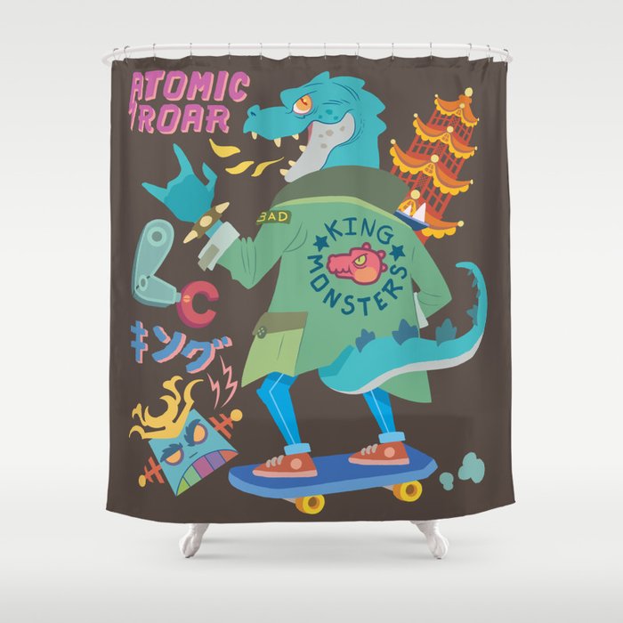 King of Monsters Shower Curtain