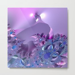 Stormy fractal waters and the lighthouse Metal Print | Purple, Blue, Buyart, Beacon, Fractals, Lighthouse, Pink, Abstract, Storm, Lavender 