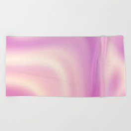 Holographic Pink Iridescent Fantasy Background Beach Towel