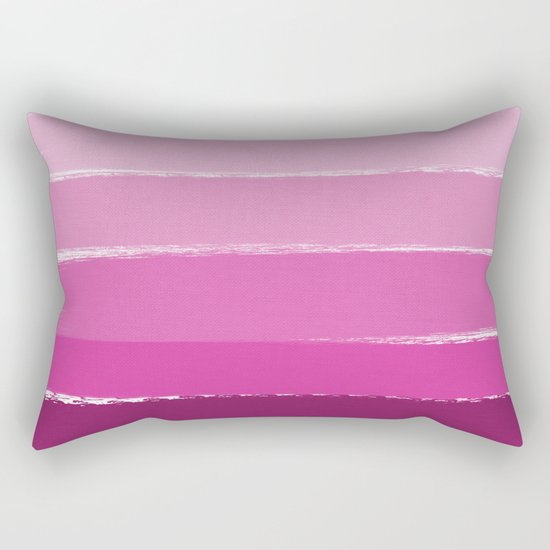 Ombre pink gradient color pantone trendy beach summer happy face Rectangular Pillow