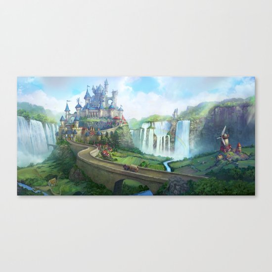 epic fantasy castle Canvas Print