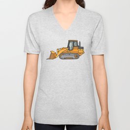 Bulldozer V Neck T Shirt