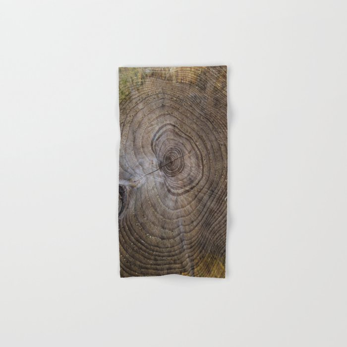 Tree Rings rustic decor Hand & Bath Towel