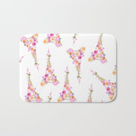 Paris in Bloom Bath Mat