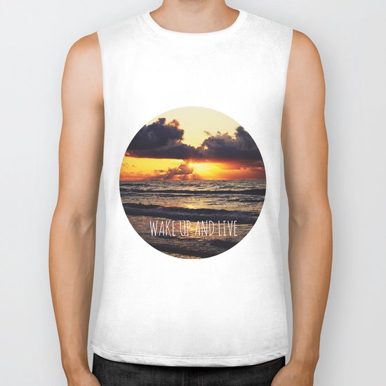 Wake Up and Live Biker Tank