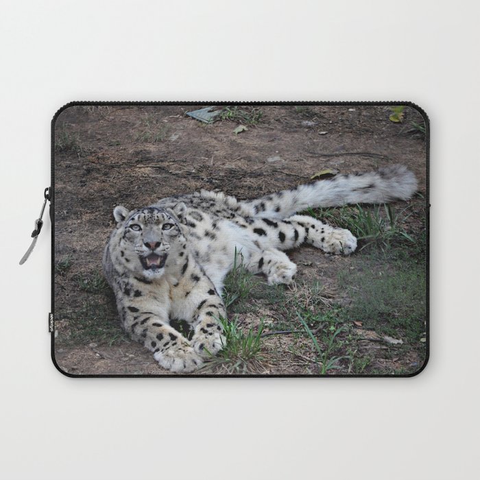 Snow Leopard Laptop Sleeve