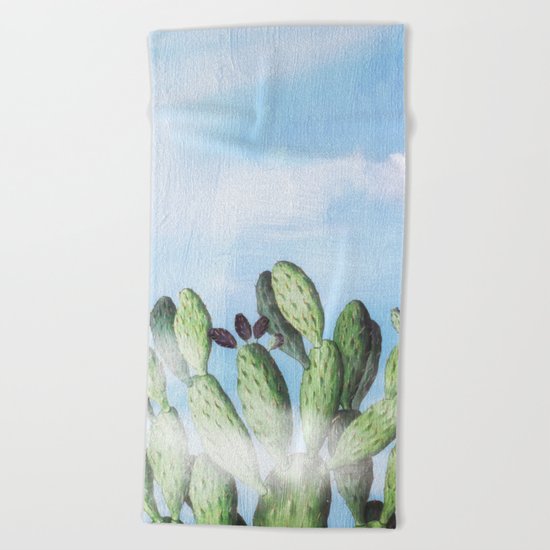 Cactus Heaven Beach Towel