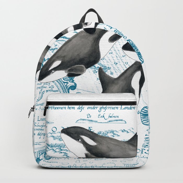 Orca whale backpack store