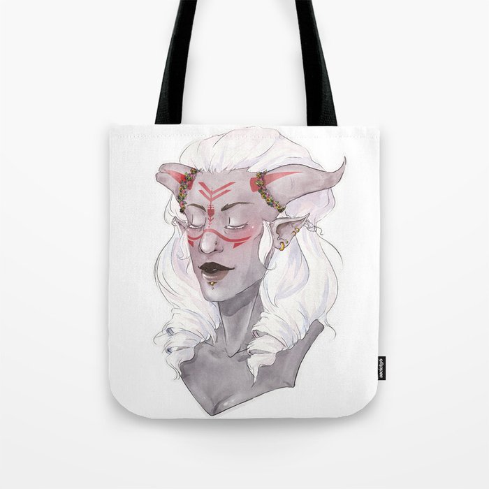 Flowers and Horns Tote Bag
