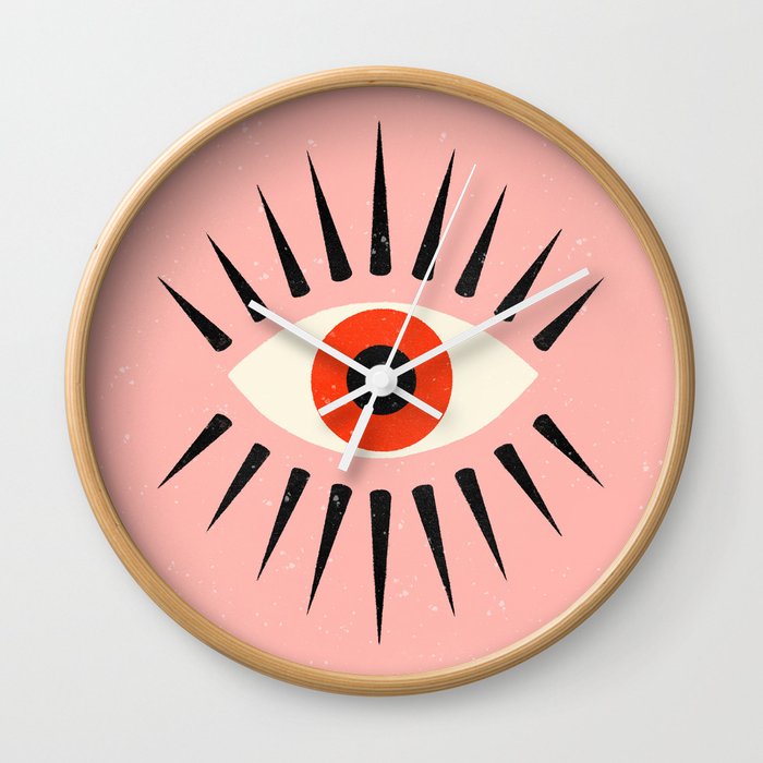 Red Eye Wall Clock