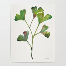 Ginkgo Biloba – Green Poster